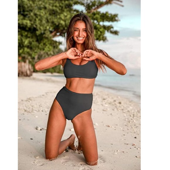 Chic High Waist Bikini Set - Picture 2 of 7